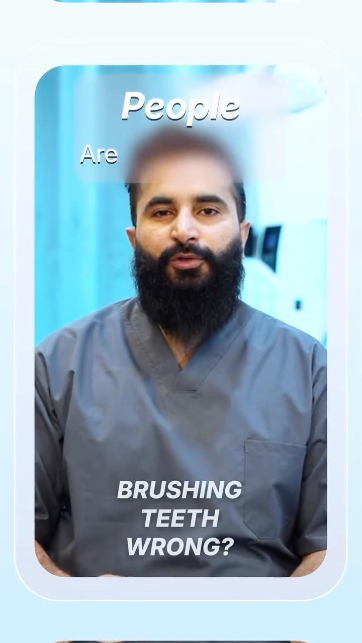 Sterling Smiles dentist sharing brushing advice